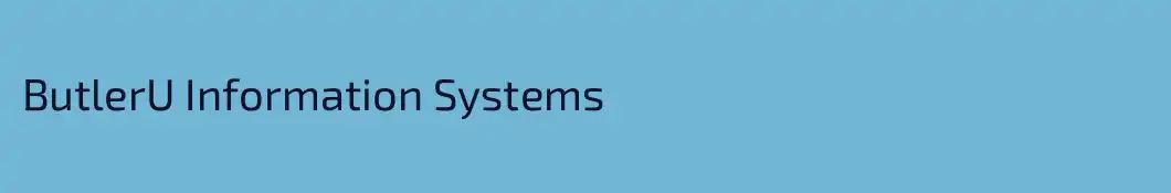 ButlerU Information Systems